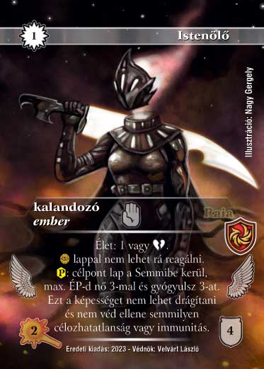 Kiadás: Hódítások, Védnök 2023
Gyakoriság: ritka