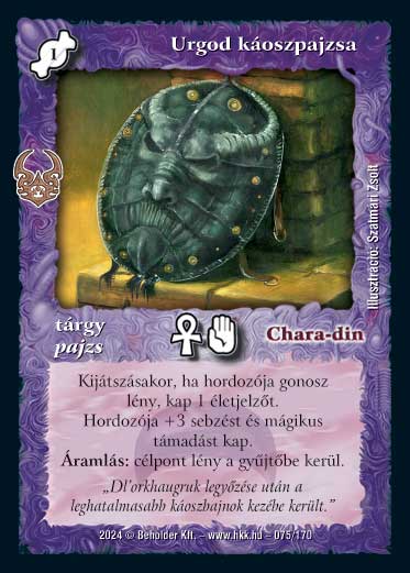 Kiadás: Ősi Káosz
Gyakoriság: gyakori