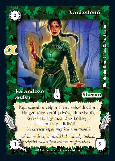 Kiadás: Alfa Pakli - Druidák
Gyakoriság: ritka