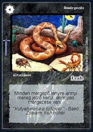 Kiadás: Alappakli, 2. kiadás, Hőskorszak
Gyakoriság: nem gyakori