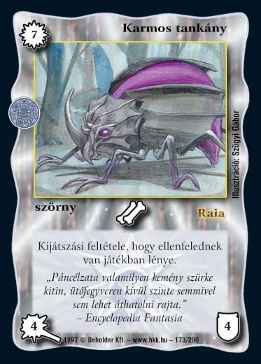 Kiadás: Isteni szövetség, Túlélők Földje
Gyakoriság: nem gyakori