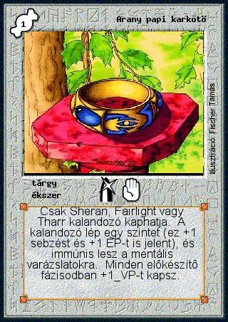 Kiadás: Alappakli, 4. kiadás
Gyakoriság: nem gyakori