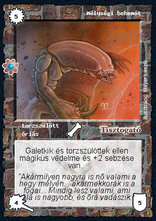 Kiadás: Rhatt fénykora, Alappakli, 7. kiadás (Ősök Városa)
Gyakoriság: gyakori