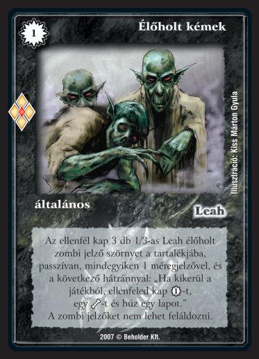 Kiadás: Misztikus Erők
Gyakoriság: ritka