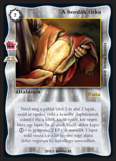 Kiadás: Zarknod ébredése (Zén)
Gyakoriság: ritka