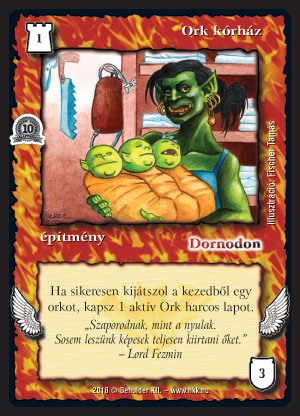 Kiadás: Örökkévalóság, Alappakli, 10. kiadás
Gyakoriság: nem gyakori