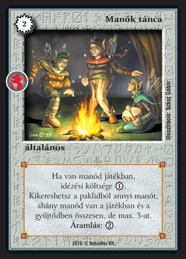 Kiadás: Örökkévalóság, Alappakli, 10. kiadás
Gyakoriság: nem gyakori