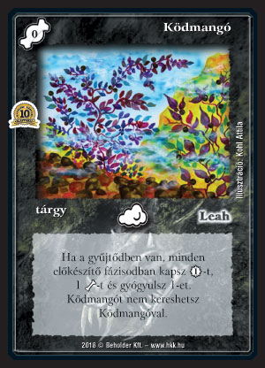 Kiadás: Zanszilánkok, Alappakli, 10. kiadás
Gyakoriság: ritka