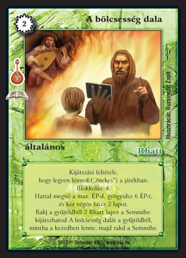 Kiadás: Alanori Dalverseny (Zén)
Gyakoriság: ritka