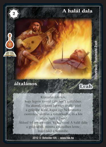 Kiadás: Alanori Dalverseny (Zén)
Gyakoriság: ritka