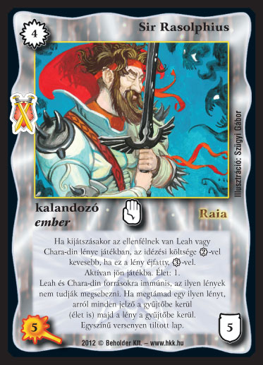 Kiadás: Istenek viadala
Gyakoriság: ritka