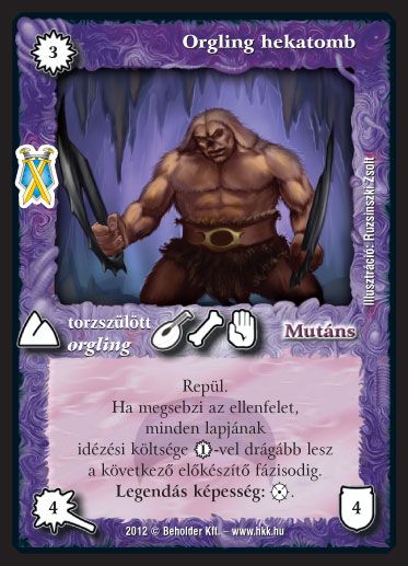 Kiadás: Istenek viadala
Gyakoriság: ritka