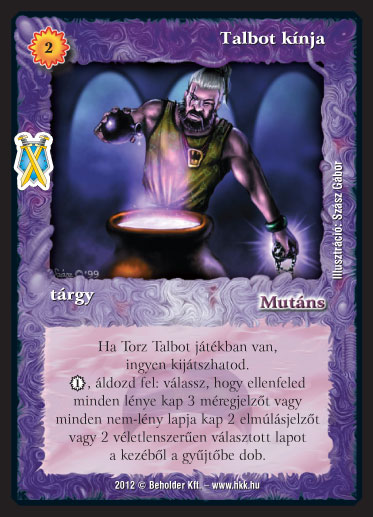 Kiadás: Istenek viadala
Gyakoriság: ritka