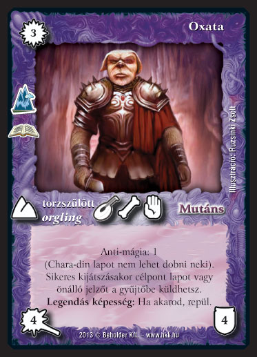 Kiadás: Elfeledett legendák (Zén)
Gyakoriság: ritka