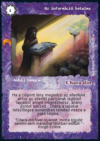 Kiadás: Chara-din visszatér
Gyakoriság: nem gyakori