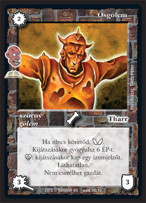 Kiadás: Iszonykeltők (Zén)
Gyakoriság: ritka