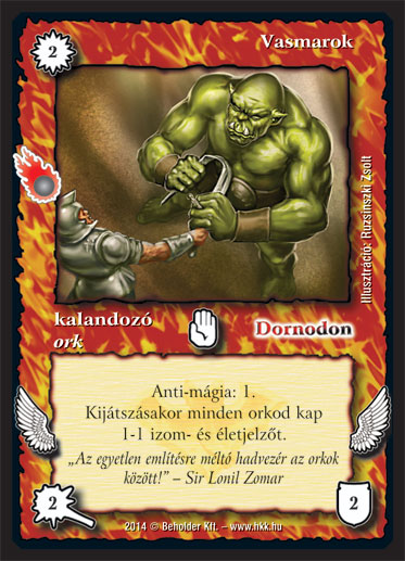 Kiadás: Mágusok Alkonya
Gyakoriság: nem gyakori