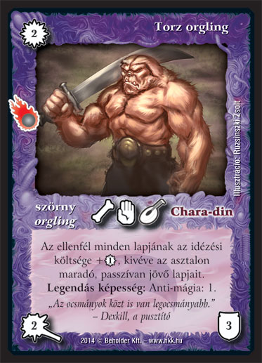 Kiadás: Mágusok Alkonya
Gyakoriság: nem gyakori