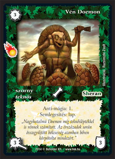 Kiadás: Mágusok Alkonya
Gyakoriság: ritka