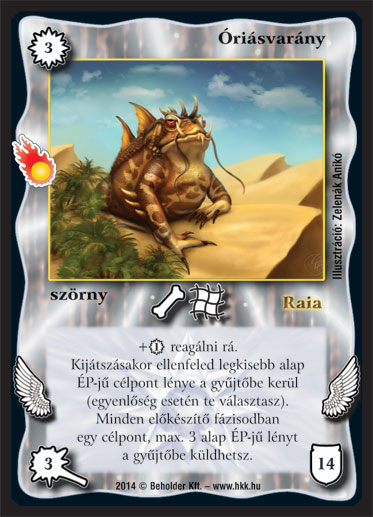 Kiadás: Mágusok Alkonya
Gyakoriság: ritka