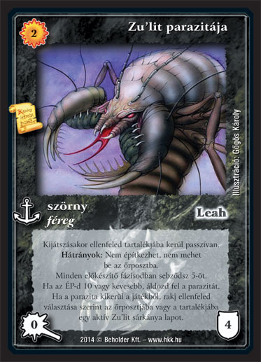 Kiadás: Mágusok Alkonya
Gyakoriság: ultra ritka