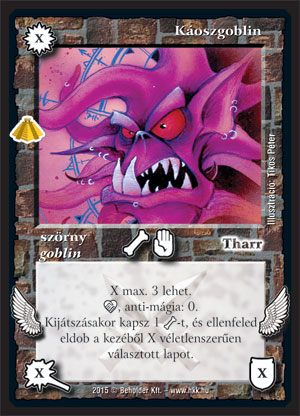 Kiadás: Zarknod visszatér, Alappakli, 10. kiadás
Gyakoriság: ritka