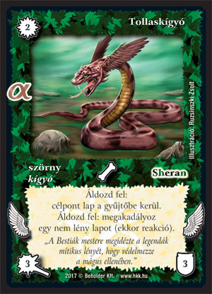 Kiadás: Alfa Pakli - Bestiák
Gyakoriság: gyakori