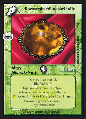 Kiadás: Alanori Olimpia
Gyakoriság: nem gyakori