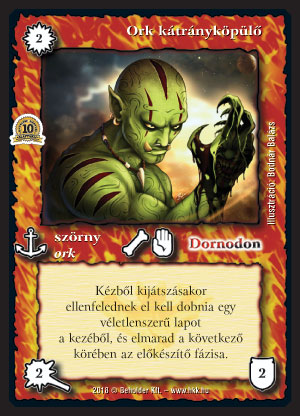 Kiadás: Alappakli, 10. kiadás
Gyakoriság: ritka