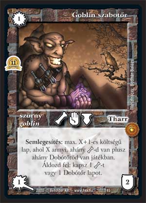 Kiadás: Alappakli, 10. kiadás, Alappakli, 11. kiadás
Gyakoriság: ritka