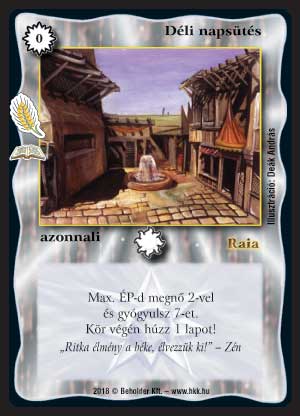 Kiadás: Namír szántóföldek (Zén)
Gyakoriság: ritka