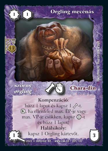 Kiadás: Roxat céhei
Gyakoriság: ritka